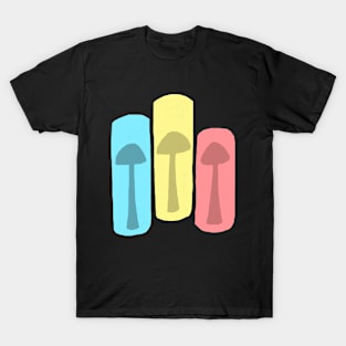 Primary Color Mushrooms T-Shirt